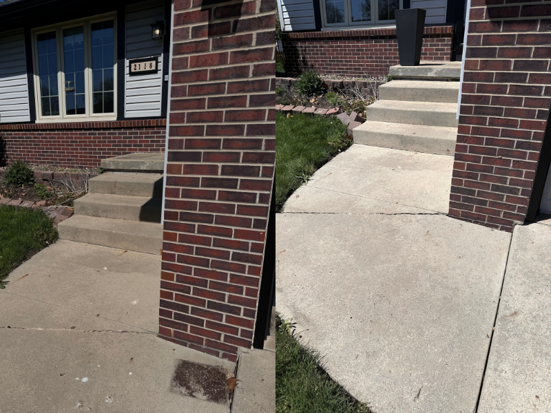 Before and after Sidewalk
